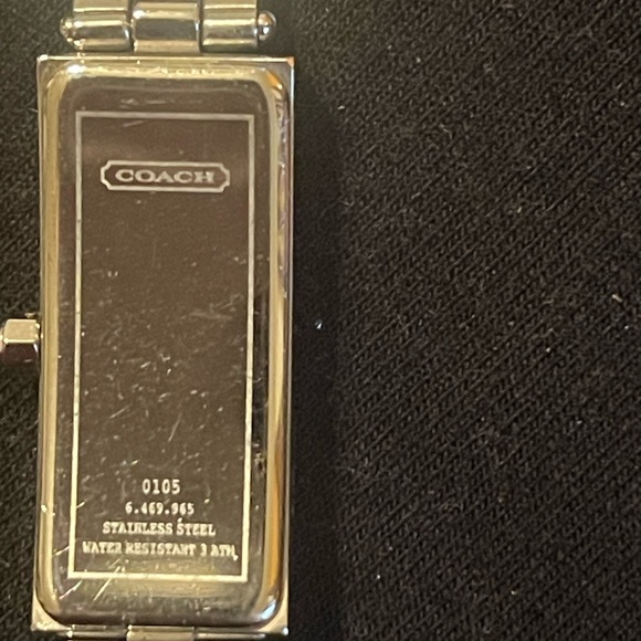 Coach Silver Rectangular Watch - Picture 3 of 5